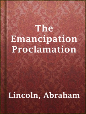 The Emancipation Proclamation - ebook